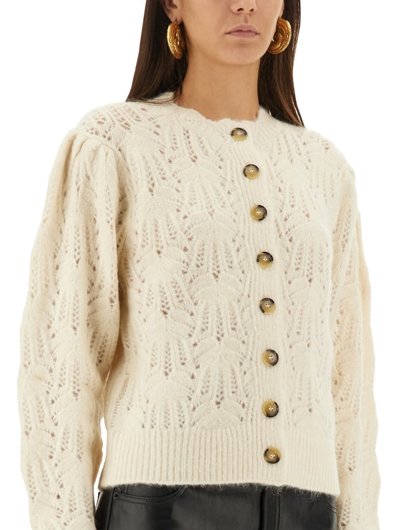 maxine cardigan in ivory by Selfnex