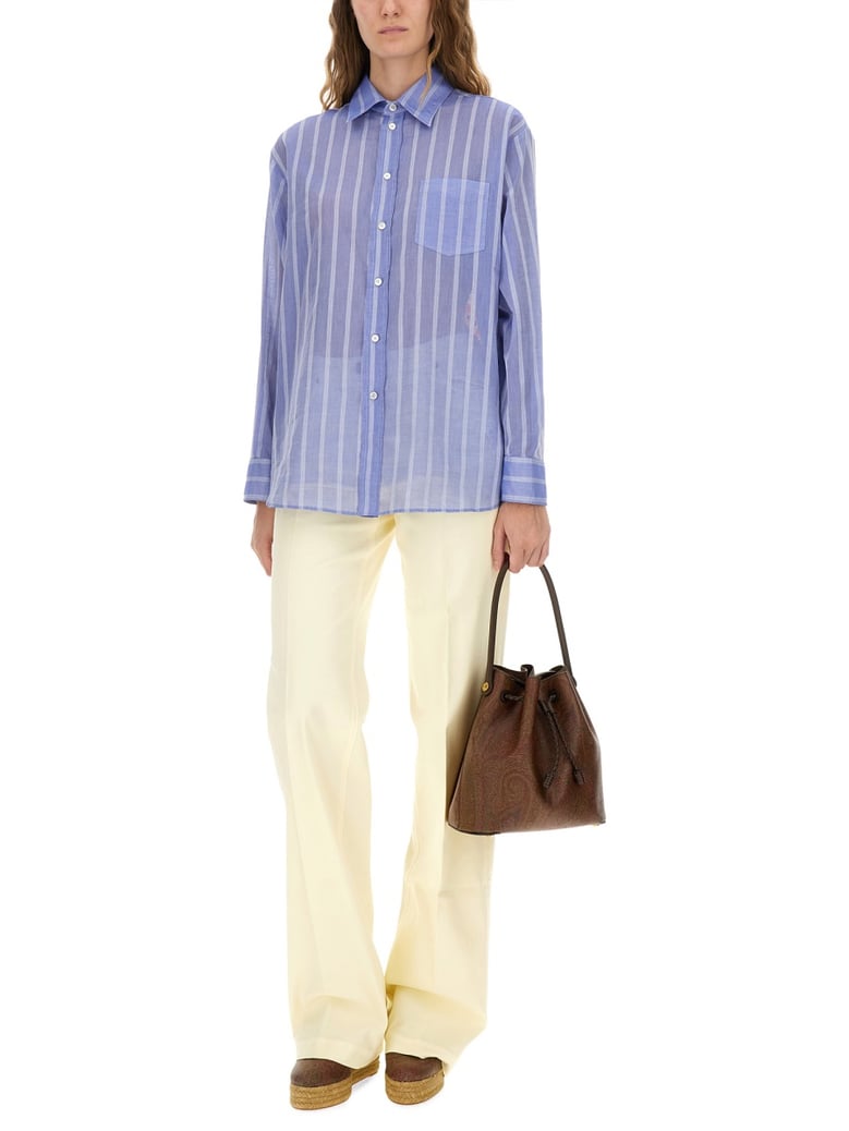striped cotton shirt by Selfnex
