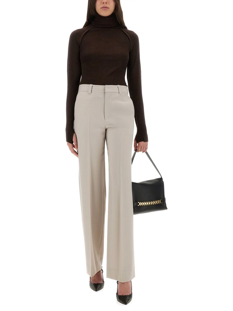 classic straight leg pants by Selfnex
