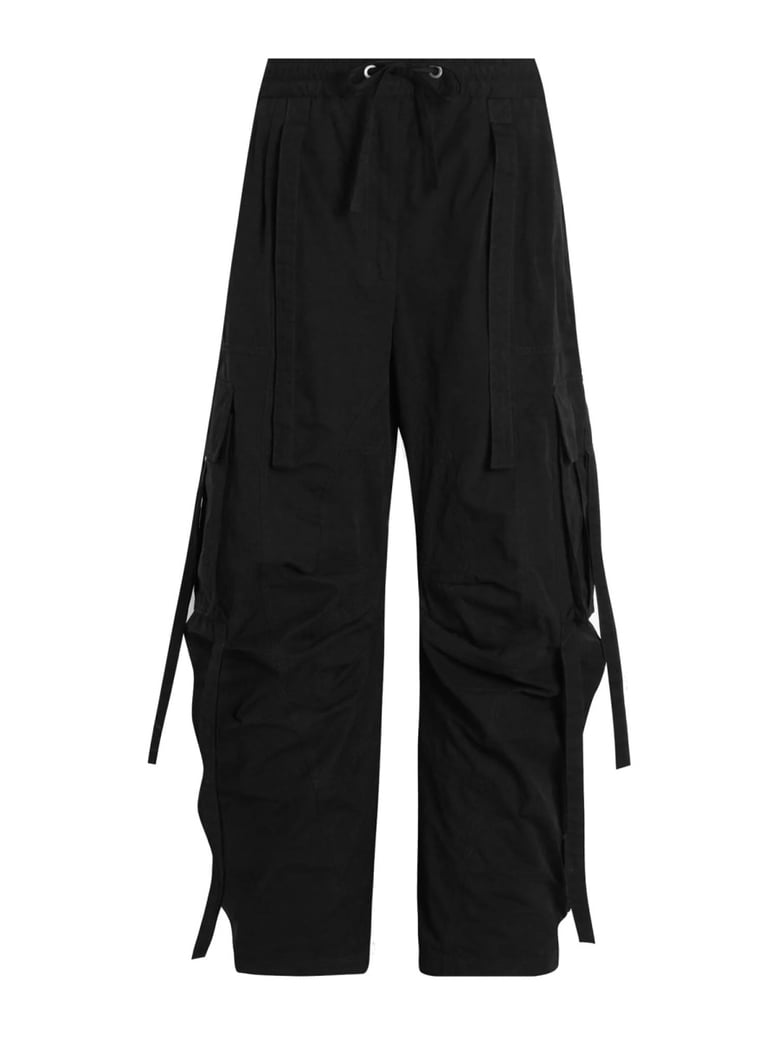 waxed faille cargo pants by Selfnex