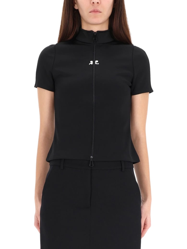 interlock top in black by Selfnex