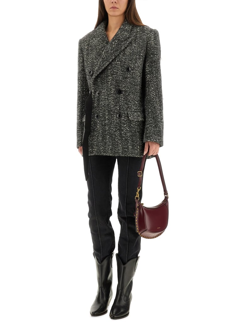 black virgin wool jacket by Selfnex