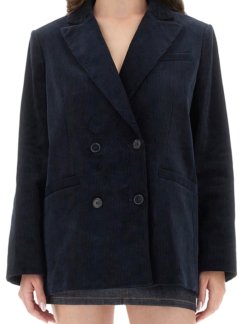 blue cotton jacket by Selfnex