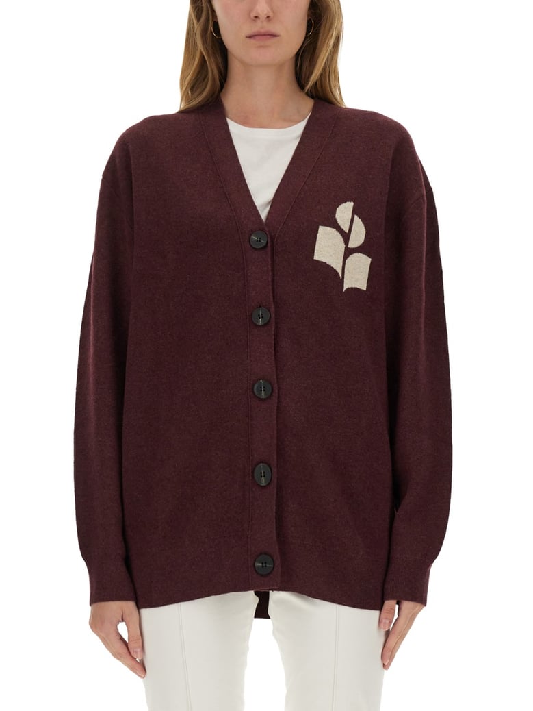 norton cardigan in bordeaux by Selfnex