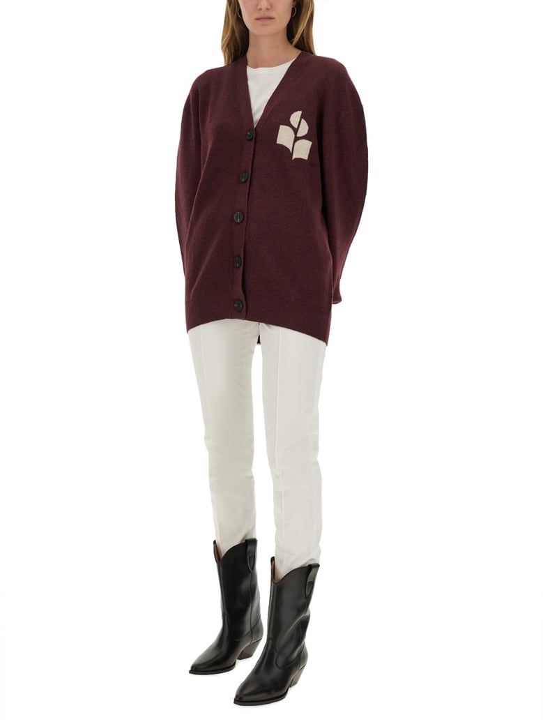 norton cardigan in bordeaux by Selfnex
