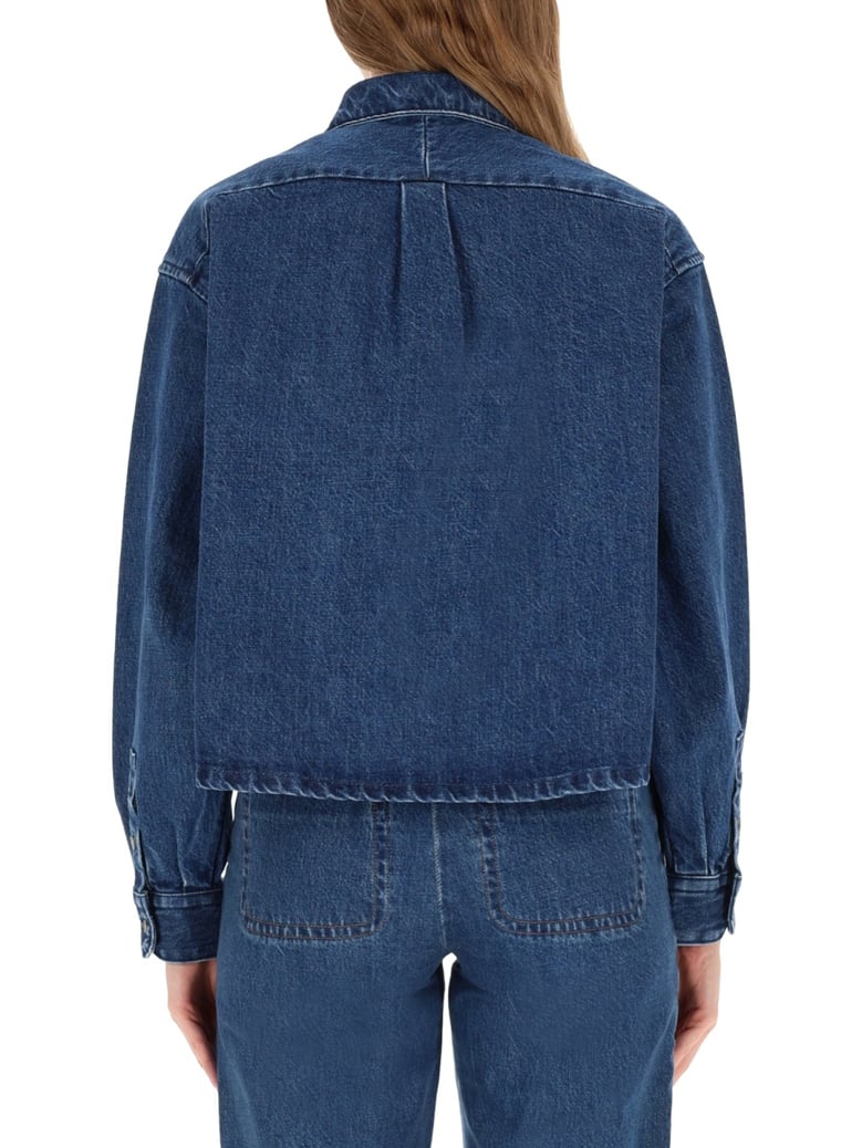 jacket shirt in blue by Selfnex