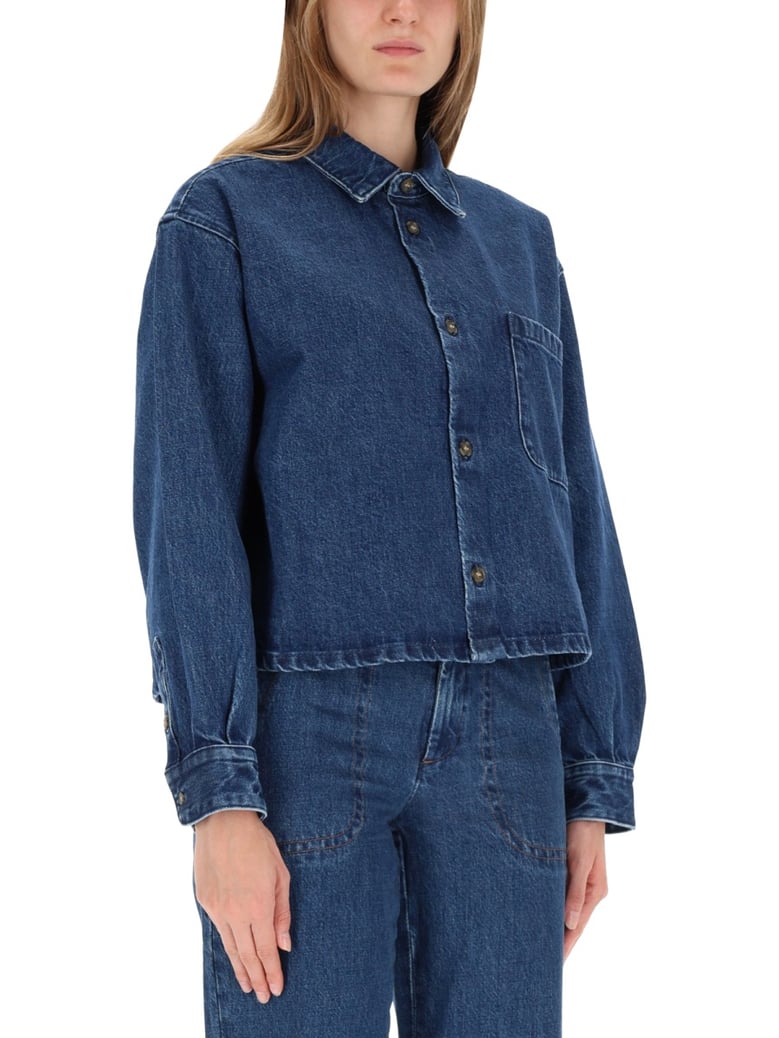 jacket shirt in blue by Selfnex