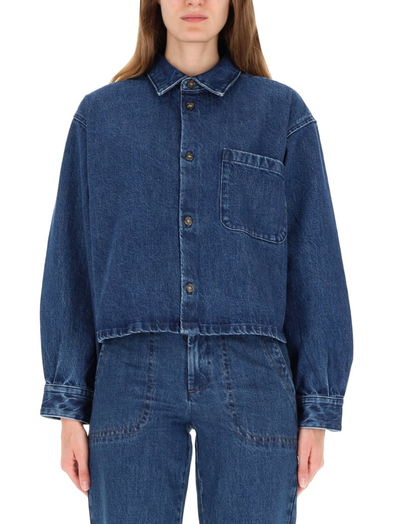 jacket shirt in blue by Selfnex
