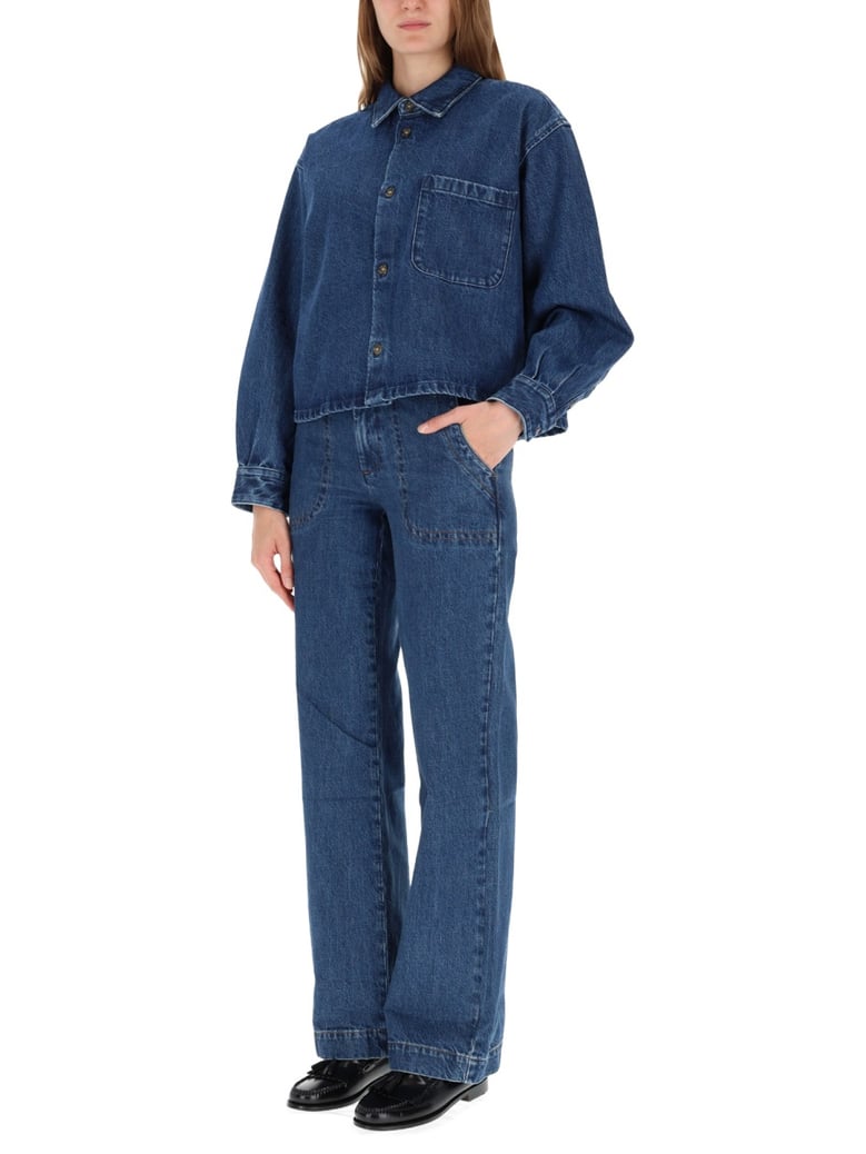 jacket shirt in blue by Selfnex