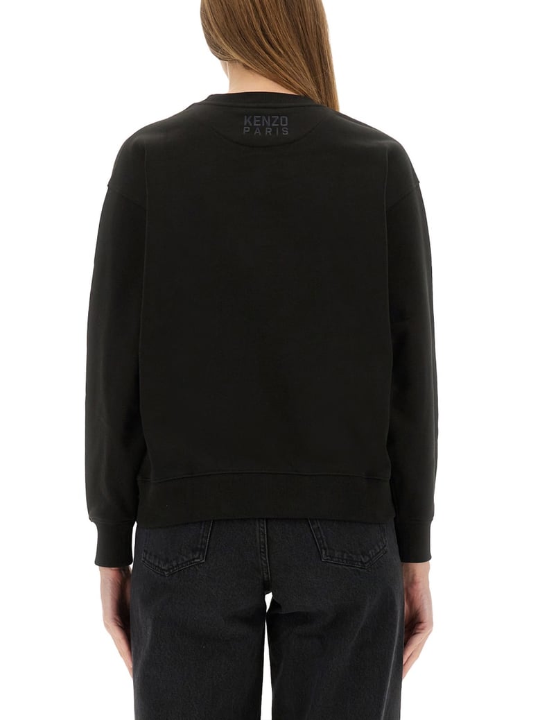cotton sweatshirt with happy tiger patch by Selfnex