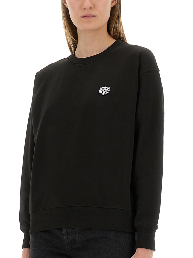 cotton sweatshirt with happy tiger patch by Selfnex