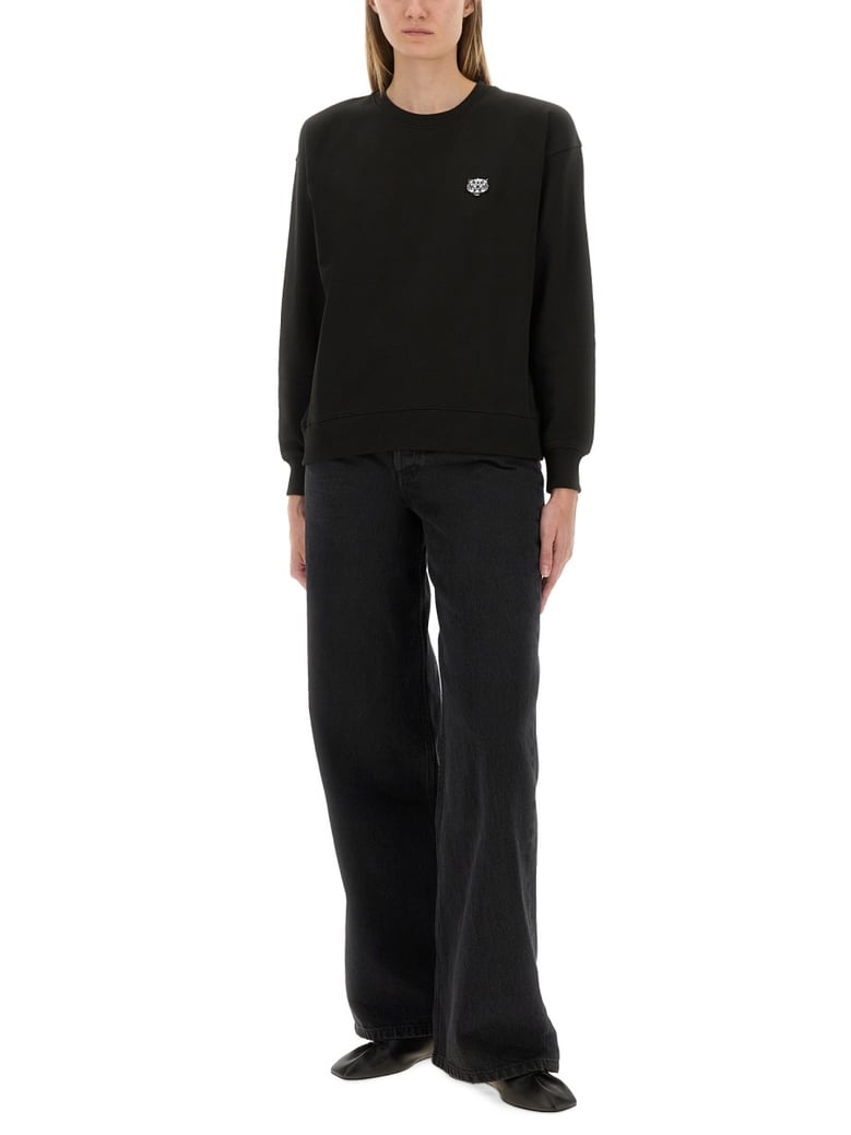 cotton sweatshirt with happy tiger patch by Selfnex