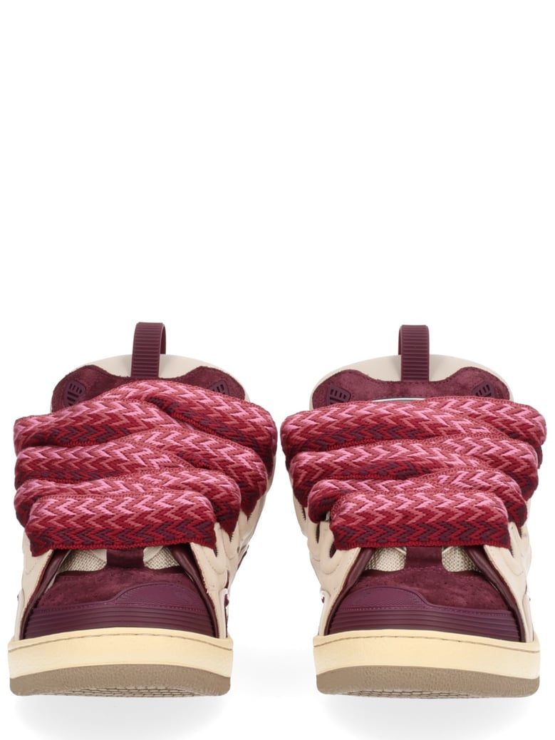 leather curb sneaker by Selfnex