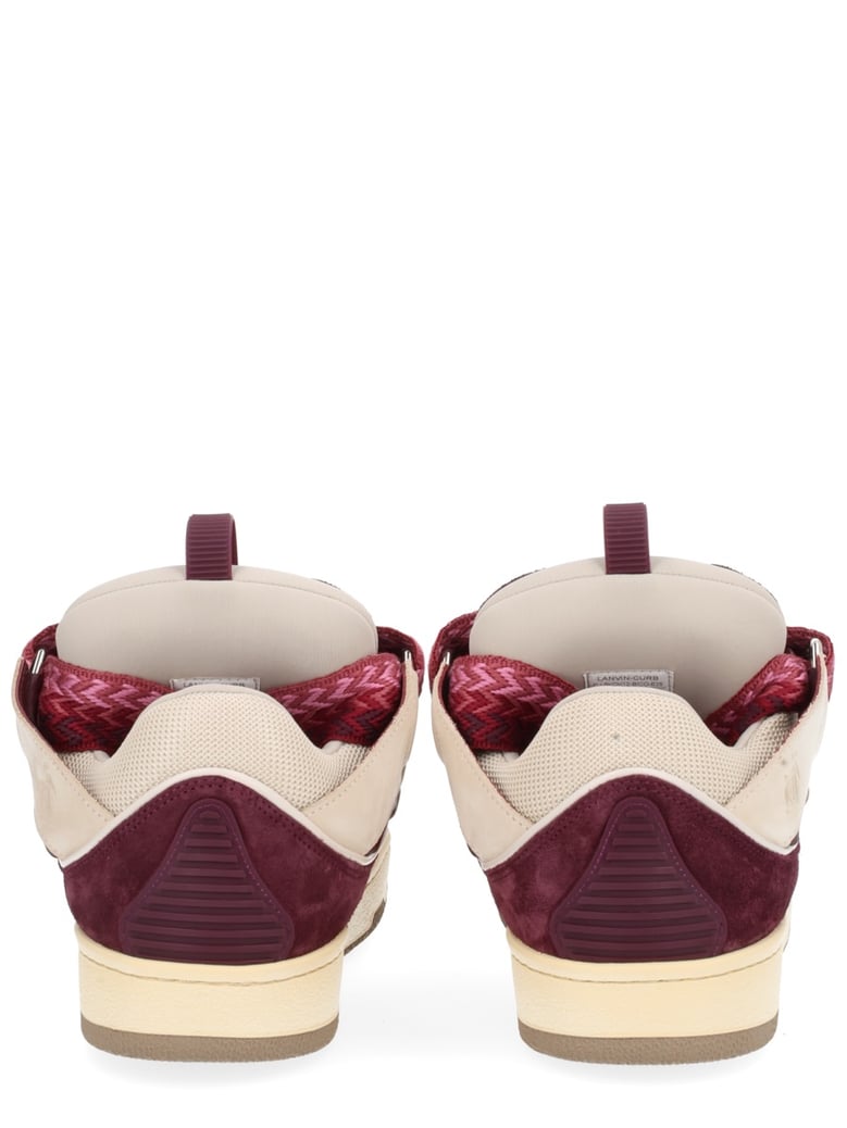 leather curb sneaker by Selfnex