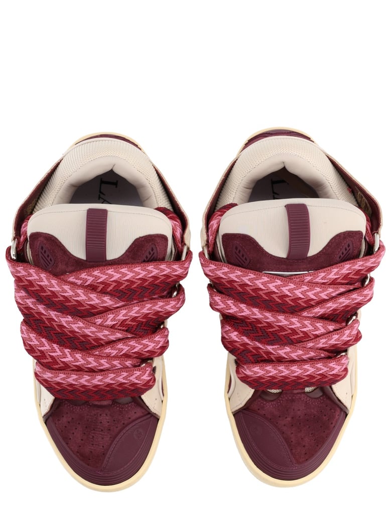 leather curb sneaker by Selfnex