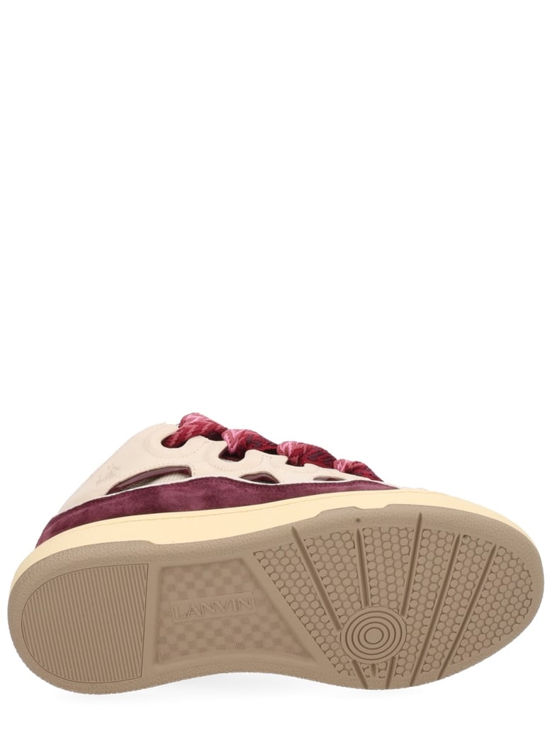 leather curb sneaker by Selfnex