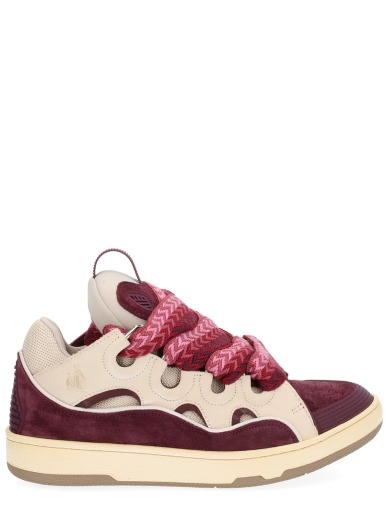 leather curb sneaker by Selfnex