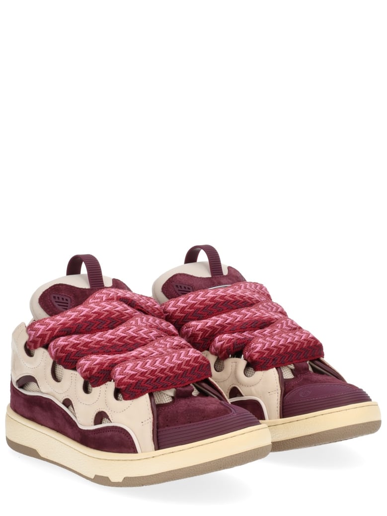 leather curb sneaker by Selfnex