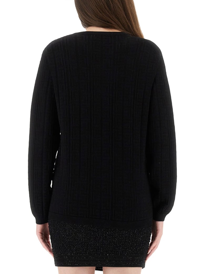knitted top in black by Selfnex