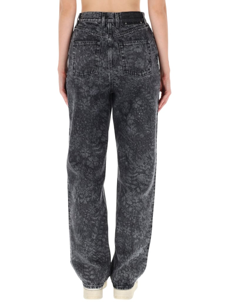jeans with floral pattern by Selfnex