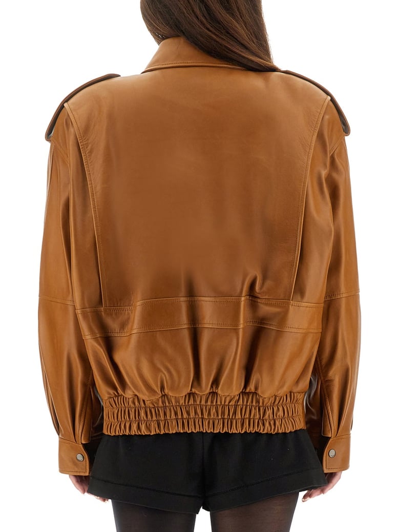 oversized leather jacket by Selfnex