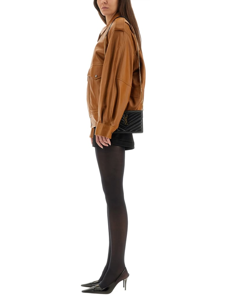 oversized leather jacket by Selfnex