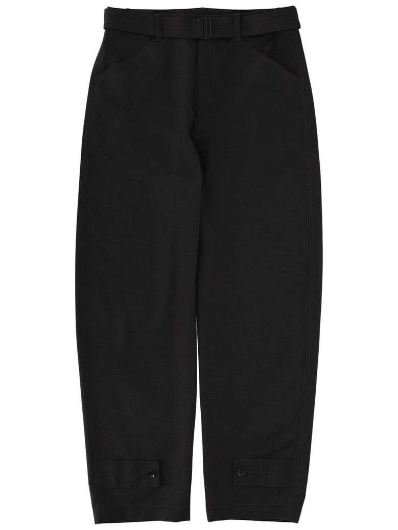 tailored pants with straight fit by Selfnex