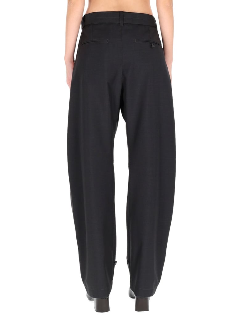 tailored pants with straight fit by Selfnex