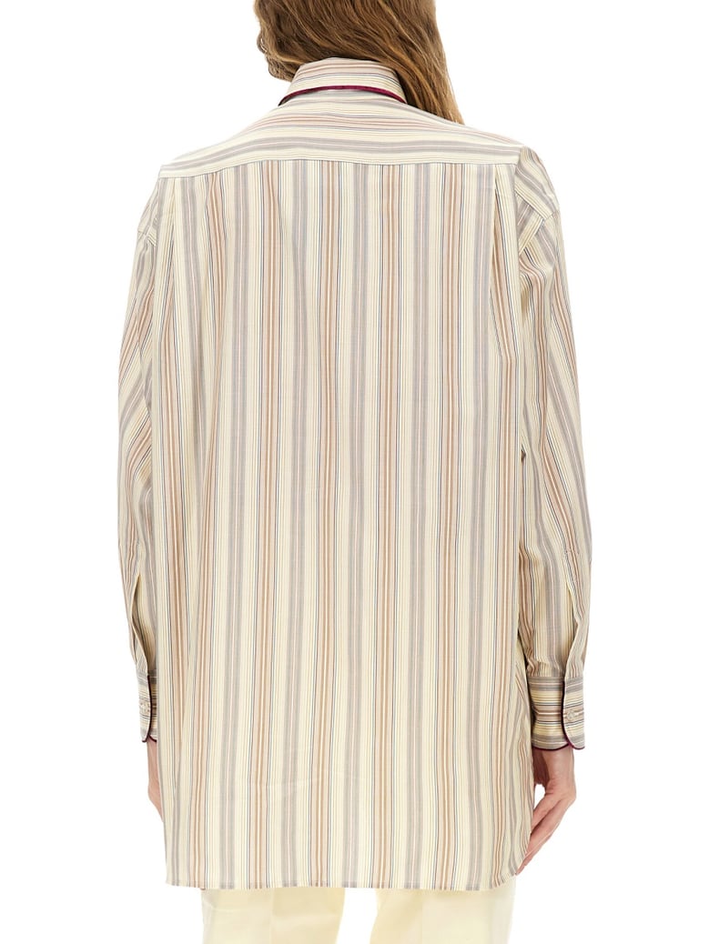 striped cotton shirt by Selfnex