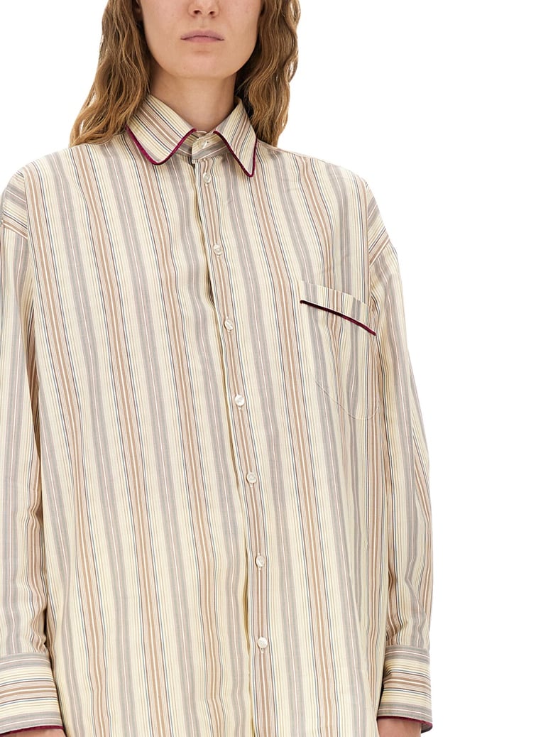 striped cotton shirt by Selfnex
