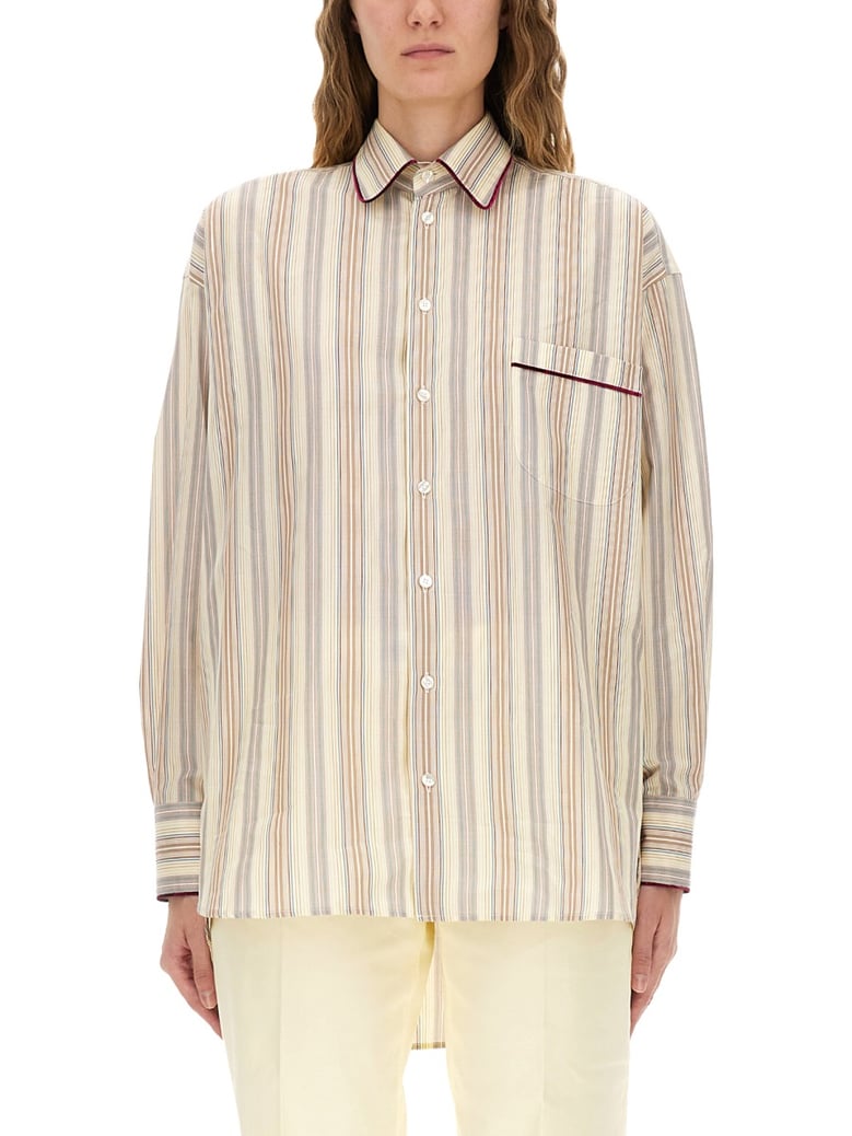 striped cotton shirt by Selfnex