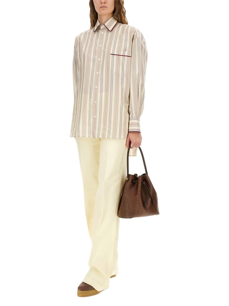 striped cotton shirt by Selfnex