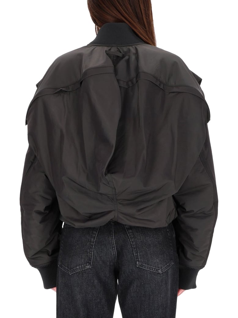 hooded bomber jacket by Selfnex