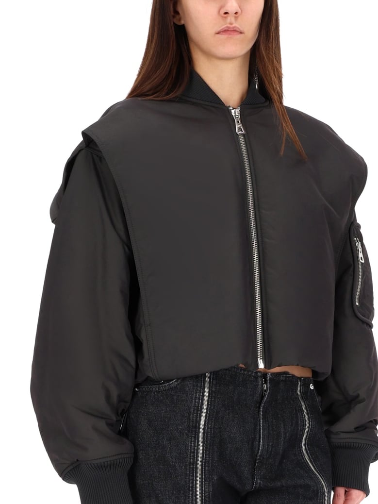 hooded bomber jacket by Selfnex