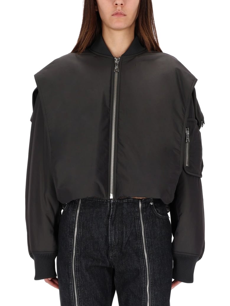 hooded bomber jacket by Selfnex