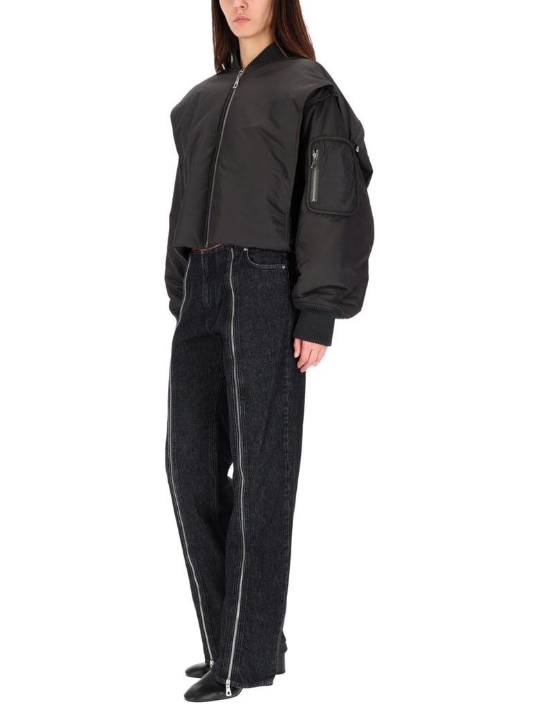 hooded bomber jacket by Selfnex