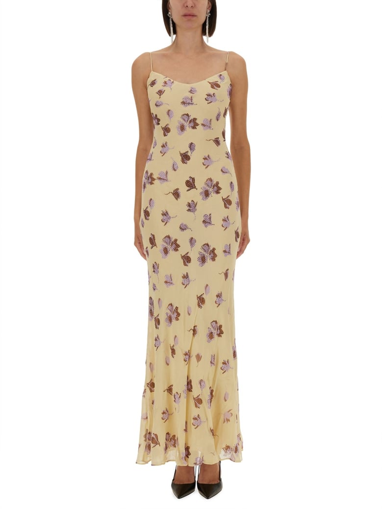 long floral pattern dress by Selfnex