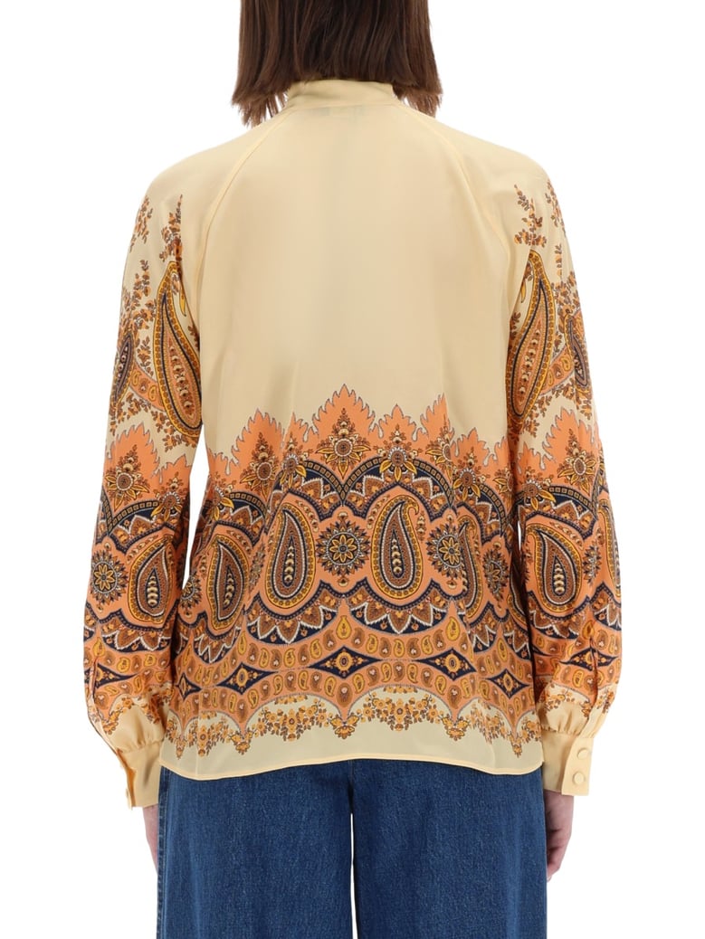 blue printed top by Selfnex