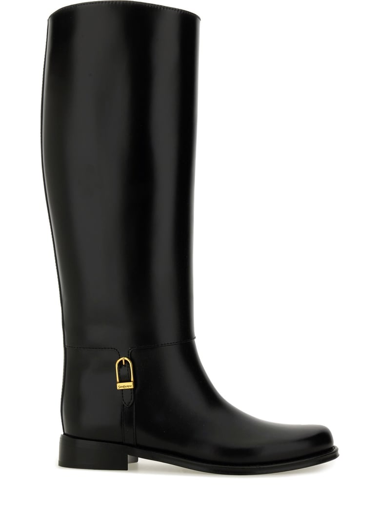 calfskin black boots by Selfnex