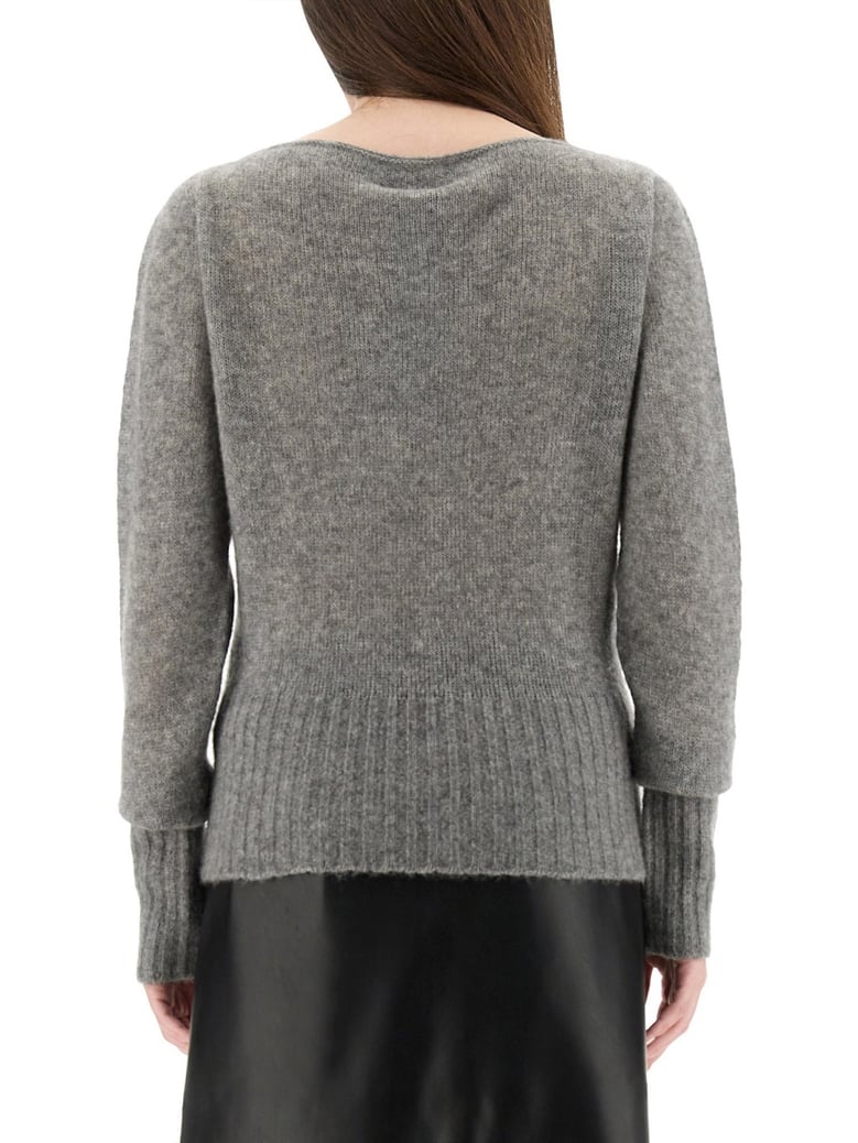 boat-neck sweater by Selfnex