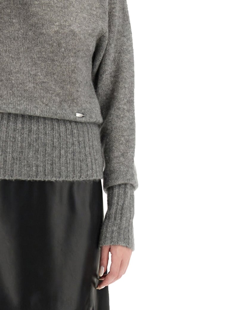 boat-neck sweater by Selfnex