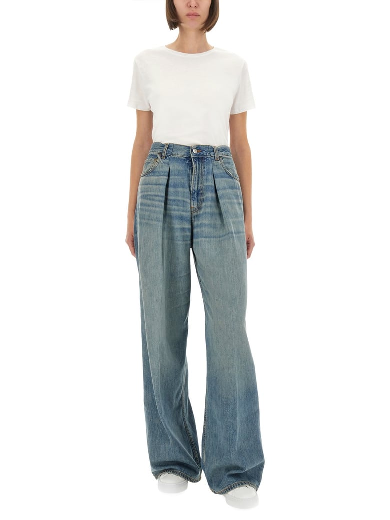 candy wide-leg jeans by Selfnex