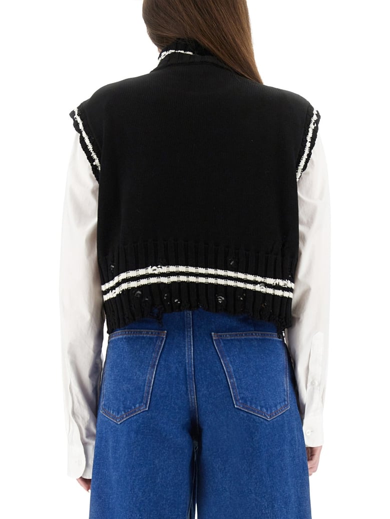 short cotton vest by Selfnex