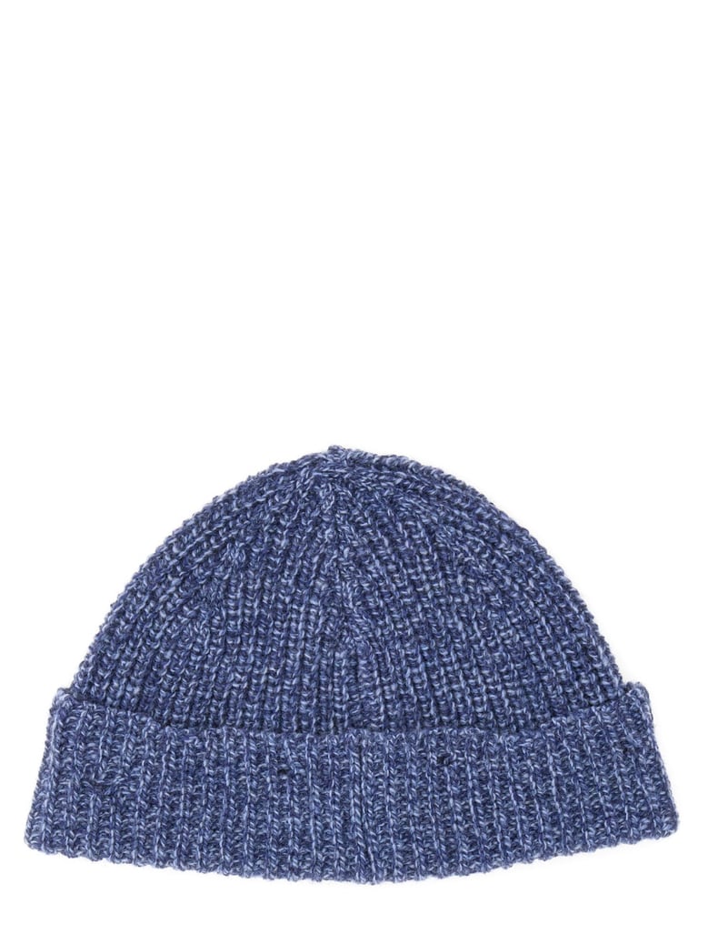 beanie hat with "marni mending" embroidery by Selfnex