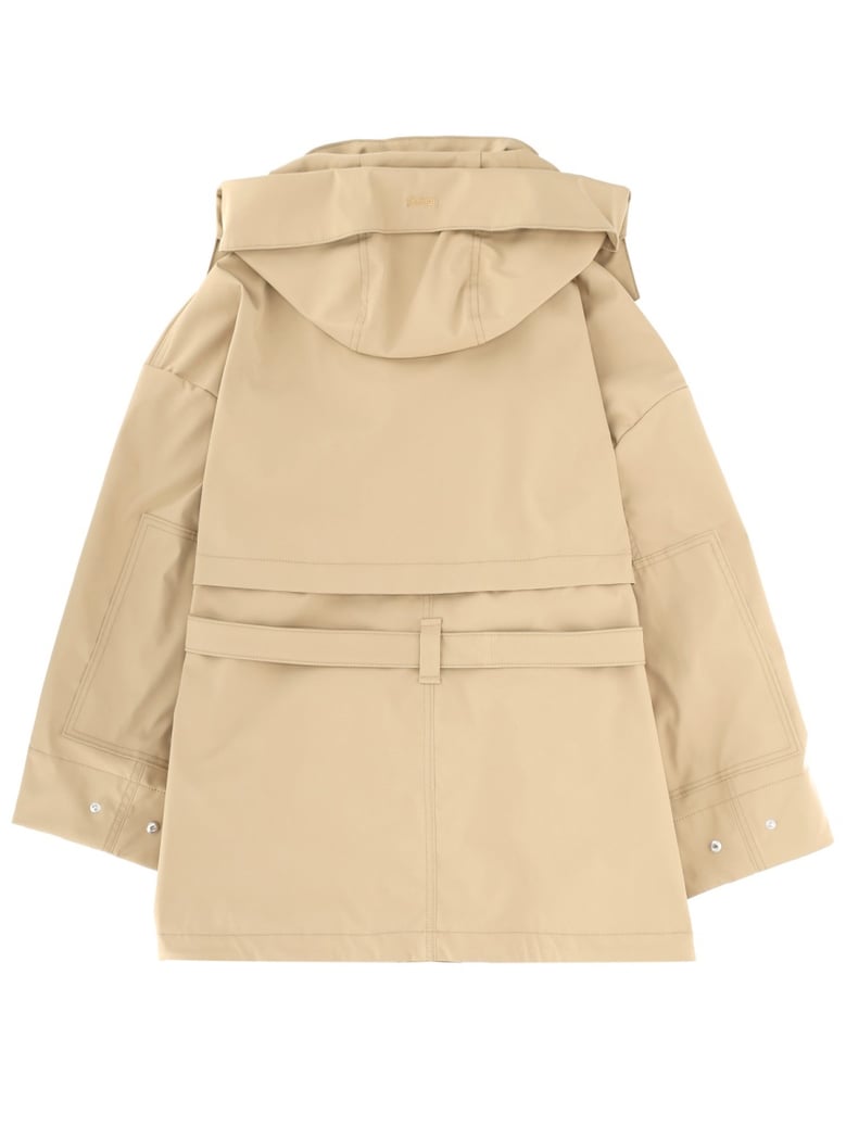 2layer metallic parka by Selfnex