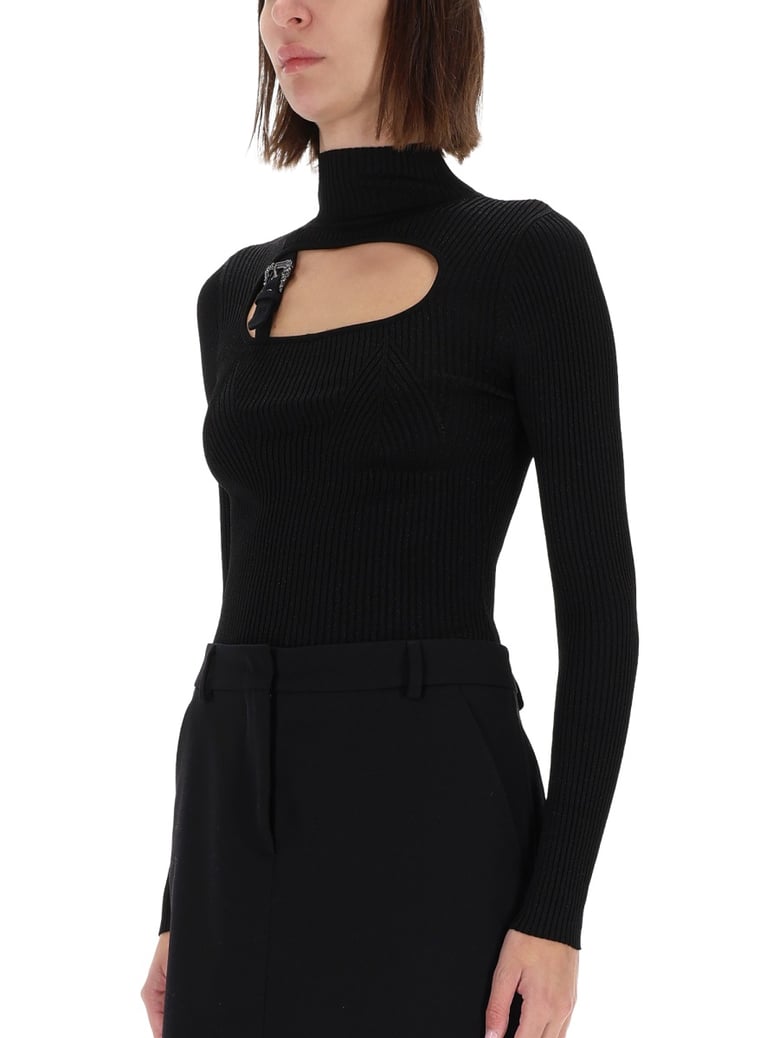 ribbed top with buckle by Selfnex