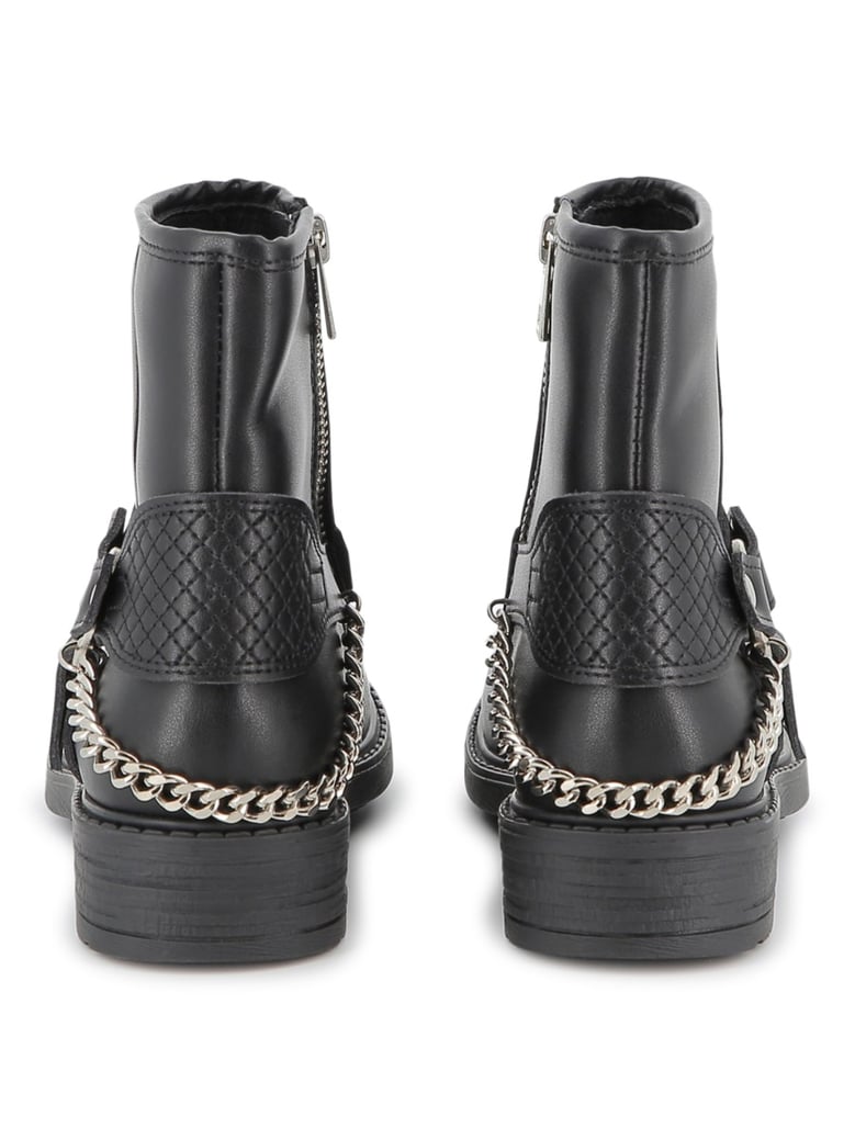boots black leather by Selfnex
