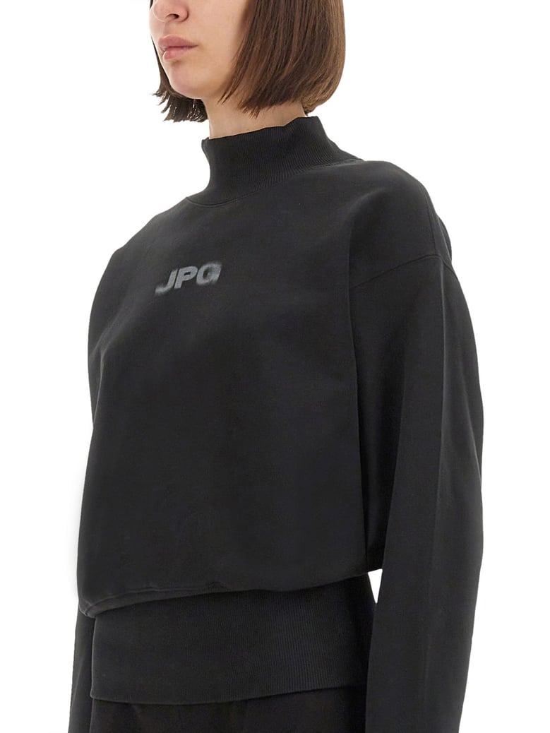cropped black sweatshirt by Selfnex