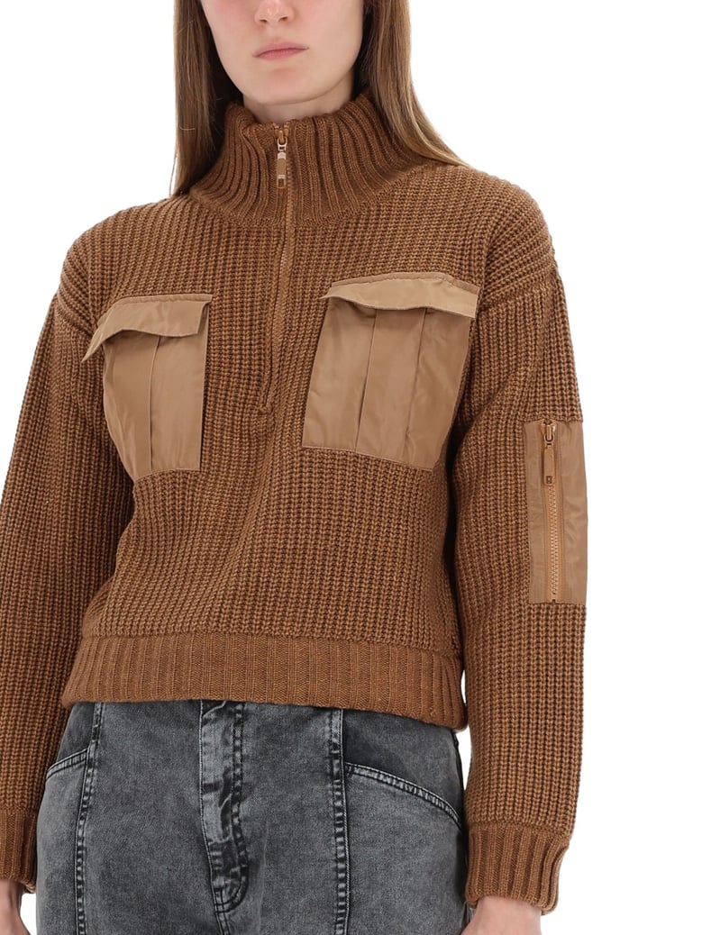 clyde sweater in brown by Selfnex