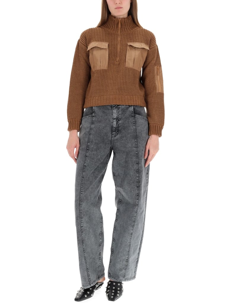 clyde sweater in brown by Selfnex